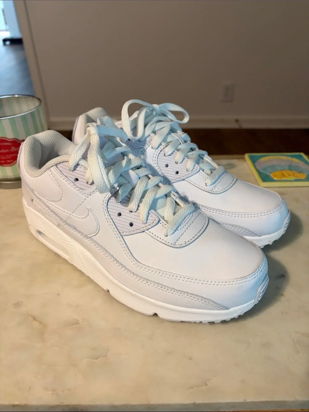 Nike Airmax White Leather Sneakers